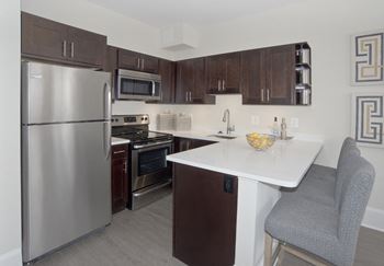 U shaped kitchen